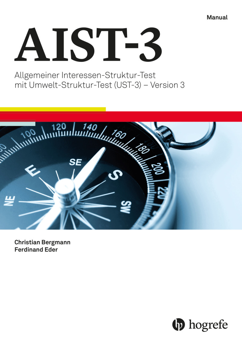 Test komplett bestehend aus: Manual, 10 Fragebogen AIST-3, 10 Fragebogen UST-3, 10 Auswertungsblätter, Auswertungsschablone und Mappe