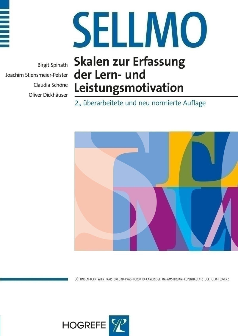 Test komplett bestehend aus: 
Manual, 10 Fragebogen SELLMO-S, 10 Fragebogen SELLMO-ST, Schablone, 10 Auswertungsbogen SELLMO-S, 10 Auswertungsbogen SELLMO-ST und Mappe