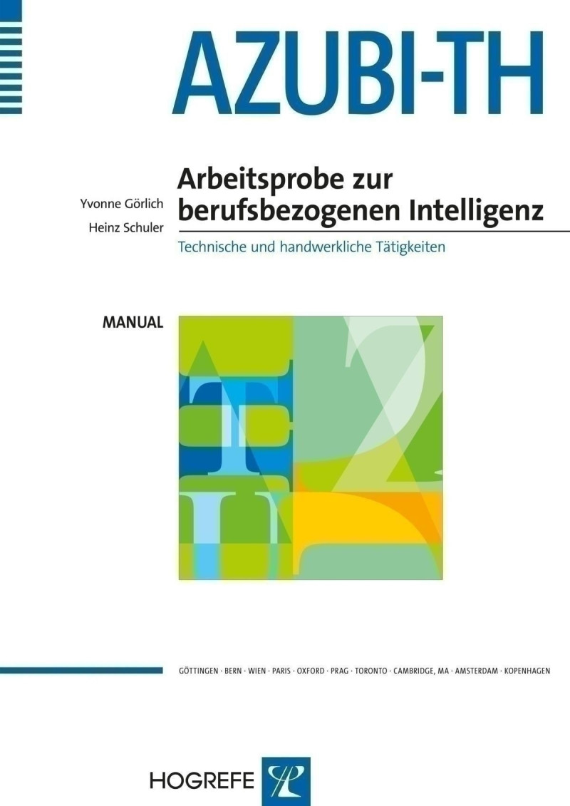 Test komplett bestehend aus: Manual, Instruktion, 1 Testheft Form A, 1 Testheft Form B, 10 Antwortbogen, Lösungsschablonen und Mappe