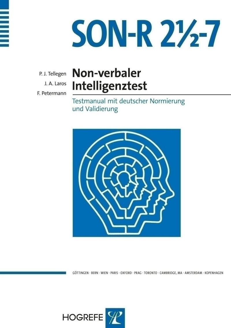 Testkoffer mit Testmaterial, inkl. Auswertungsprogramm (ohne Manual, Instruktionsheft, Auswertungsbogen und Zeichenmuster)