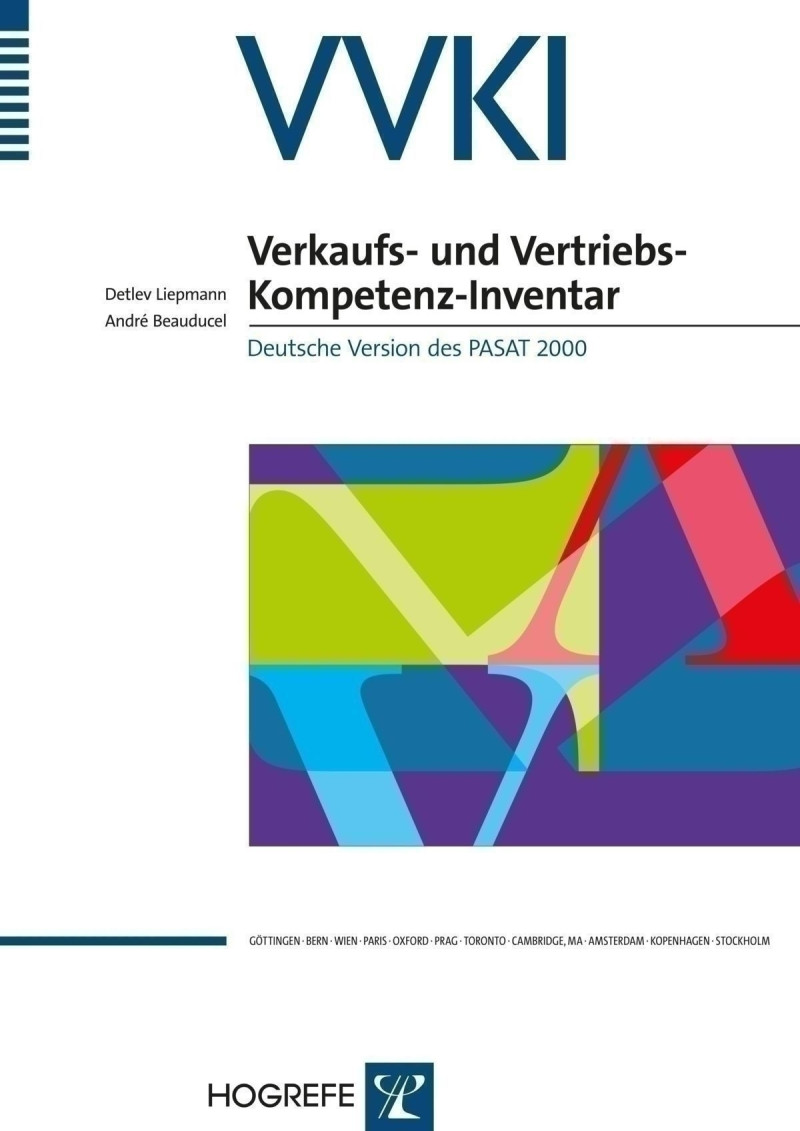 Test komplett bestehend aus: Manual, 5 Hinweise für Teilnehmer, 5 Fragebogenhefte, 10 Antwortbogen, 10 Profilbogen und Mappe