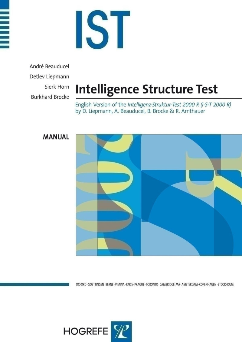 Complete test consisting of: Manual, Basic Module Form A, Basic Module Form B, Extended Module Form A, Extended Module Form B,15 Answer Sheets Basic Module Form A/B, 15 Answer Sheets Knowledge Test Form A/B, Templates Basic Module Form A (2), Templates Ba