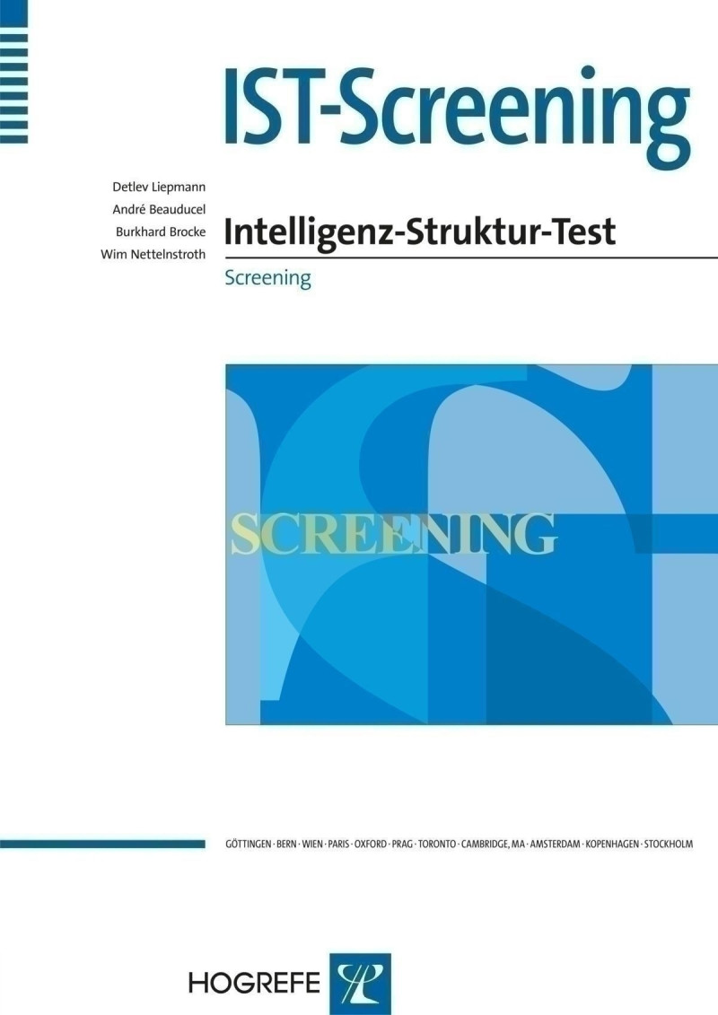 ISTScreening ISTScreening (HTS), digitales Manual Hogrefe