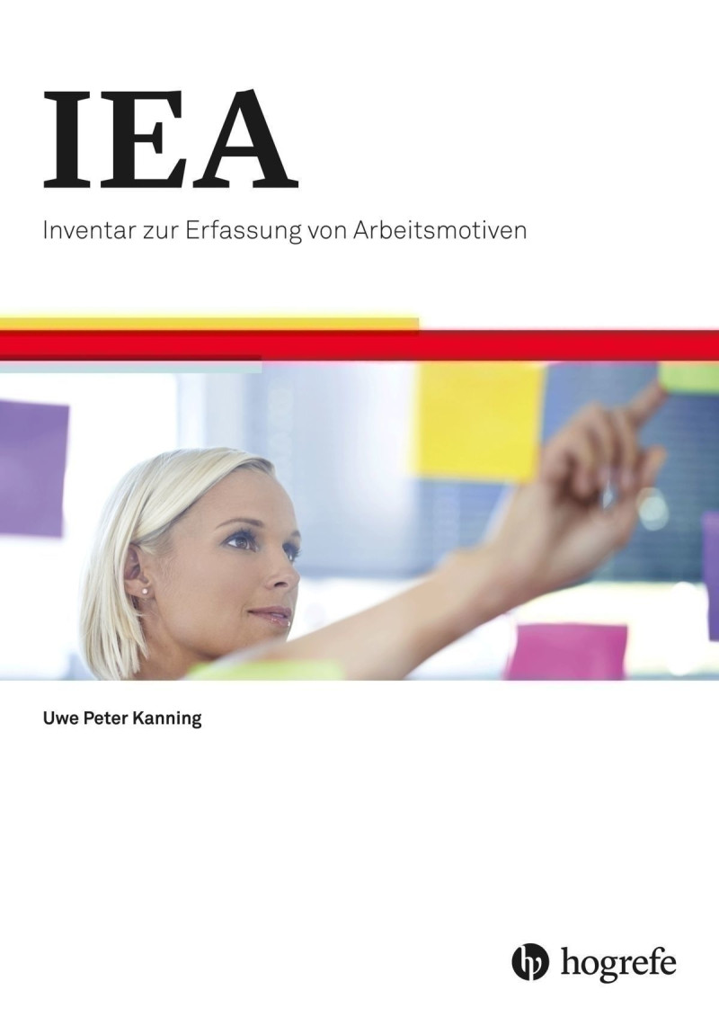 Test komplett bestehend aus: Manual, je 20 Fragebogen IEA, IEA-K, IEA-A, IEA-A-K, je 20 Auswertungsbogen IEA (Primärmotive), IEA (Sekundärmotive), IEA-A (Primärmotive), IEA-A (Sekundärmotive), IEA-K, IEA-A-K, je 20 Berechnungsbogen IEA-A,  IEA-A-K, je 20 