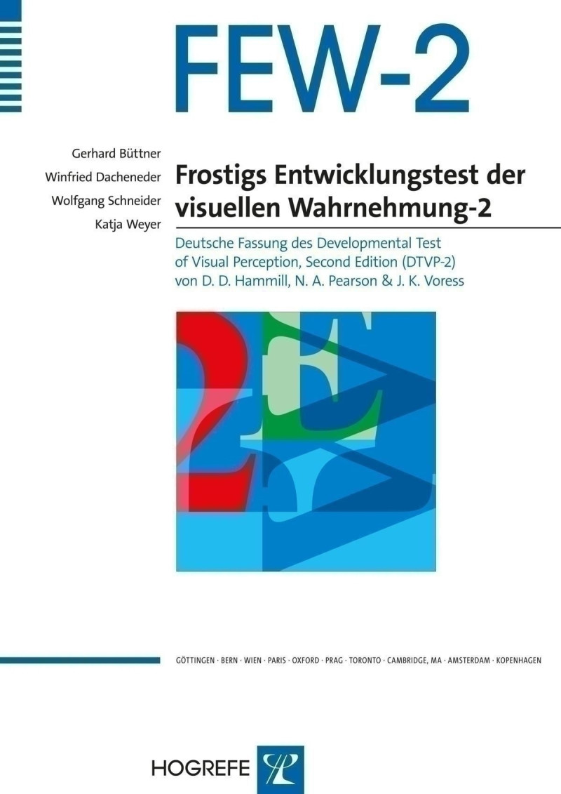 Test komplett bestehend aus: Manual, 15 Antwortheften, Bildvorlagen, 15 Protokollbogen und Hardbox