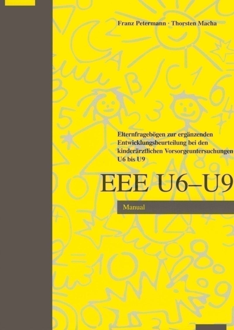 Test komplett bestehend aus: Manual und je 25 Fragebogen U6, U7, U8, U9 und 3. Lebensjahr