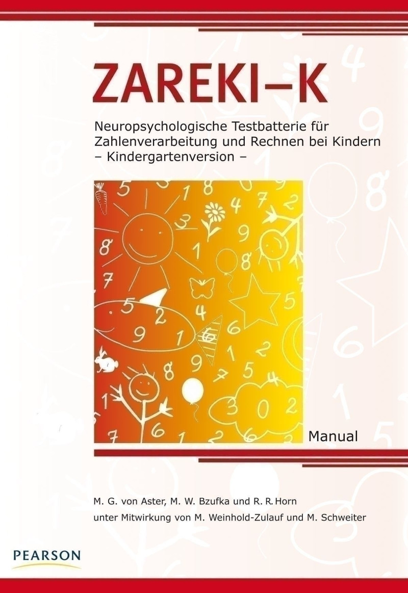 Test komplett bestehend aus: Manual, 25 Arbeitsblätter, 25 Bewertungs- und Protokollbogen, Testvorlagen und Satz Holzwürfel