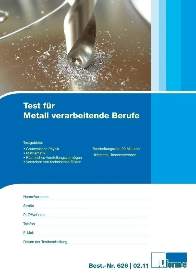 Testerläuterungen und 10 Testhefte inkl. Lösungsblättern