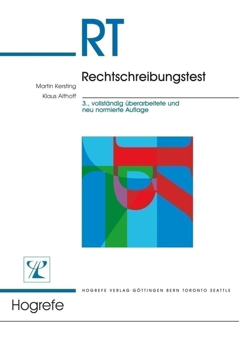 Test komplett bestehend aus: Manual, 10 Diktate Rummelplatz, 10 Diktate Moselfahrt, 10 Diktate Nichtraucher, 2 Testleiterbogen Rummelplatz, 2 Testleiterbogen Moselfahrt, 2 Testleiterbogen Nichtraucher und Mappe