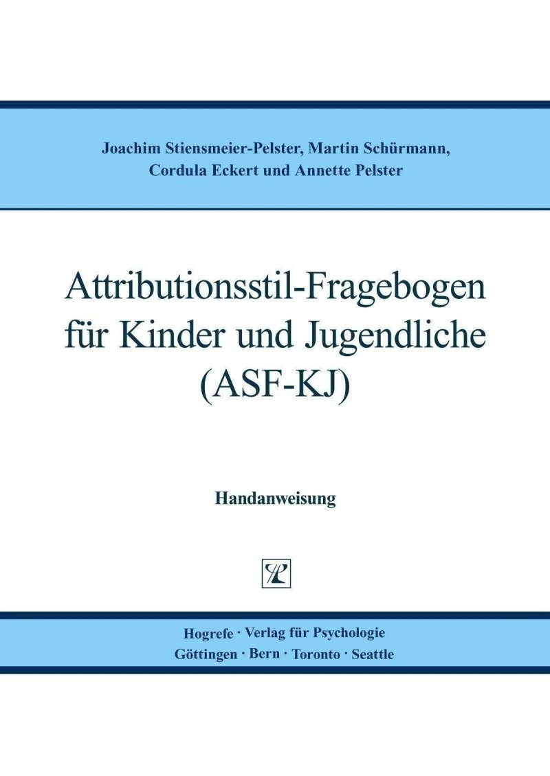 Test komplett bestehend aus: Handanweisung, 2 Fragebogen, 2 Auswertungsbogen und Mappe