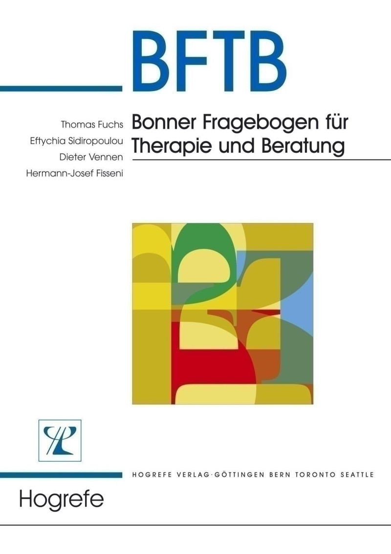 Test komplett bestehend aus:
Manual, 10 Fragebogen, 10 Auswertungsbogen I: Ergebnisskala, 10 Auswertungsbogen II: Prozessskalen, 10 Profilblättern und Mappe