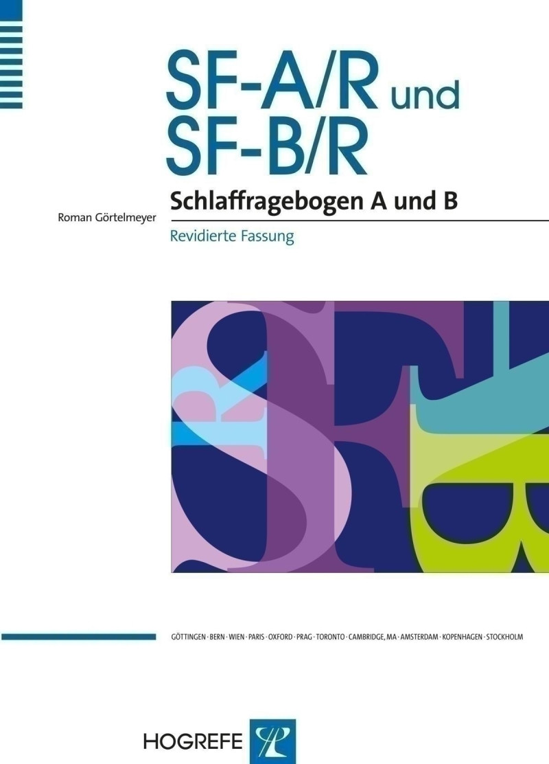 Test komplett bestehend aus: 
Manual, 25 Fragebogen SF-A/R, 25 Fragebogen SF-B/R, 
25 Auswertungsbogen SF-A/R, 25 Auswertungsbogen SF-B/R und Mappe