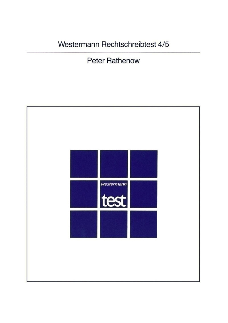 Test komplett bestehend aus: Handanweisung, Testheft A + B und Mappe