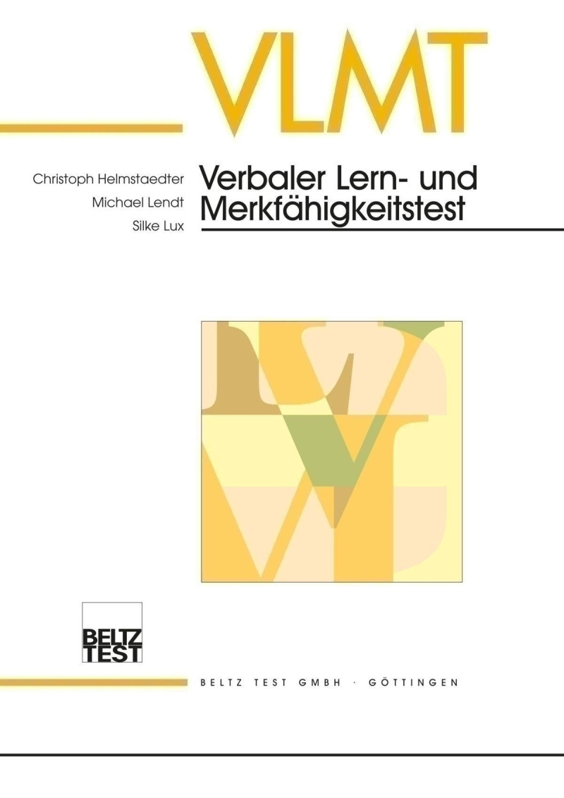 Test komplett bestehend aus:
Manual, je 5 Protokollbogen Form A, C und D, 5 Ergebnislisten und Mappe