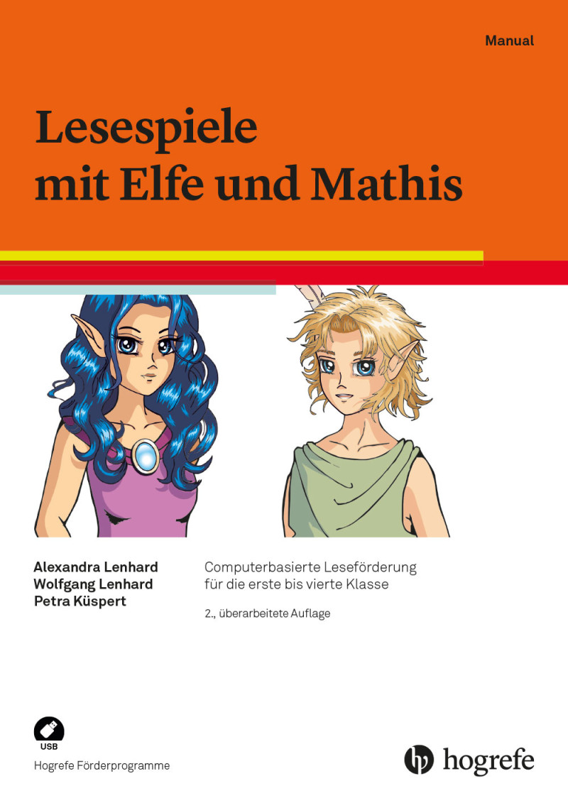 Lesespiele mit Elfe und Mathis, 2. Auflage - Schullizenz, 
bestehend aus: Manual und 5 USB-Sticks