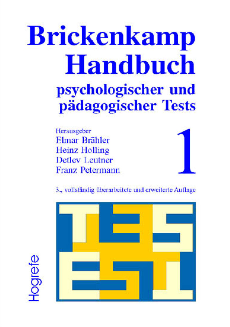 Brickenkamp Handbuch psychologischer und pädagogischer Tests