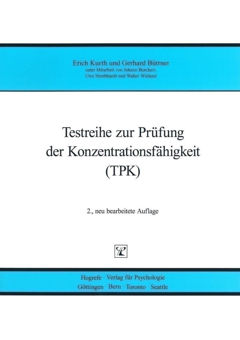 Mustermappe bestehend aus: Handanweisung, je ein Muster-Rechenblatt und Muster-Auswertungsbogen, Satz von 2 Abschreibtexten, Schablonensatz und Mappe