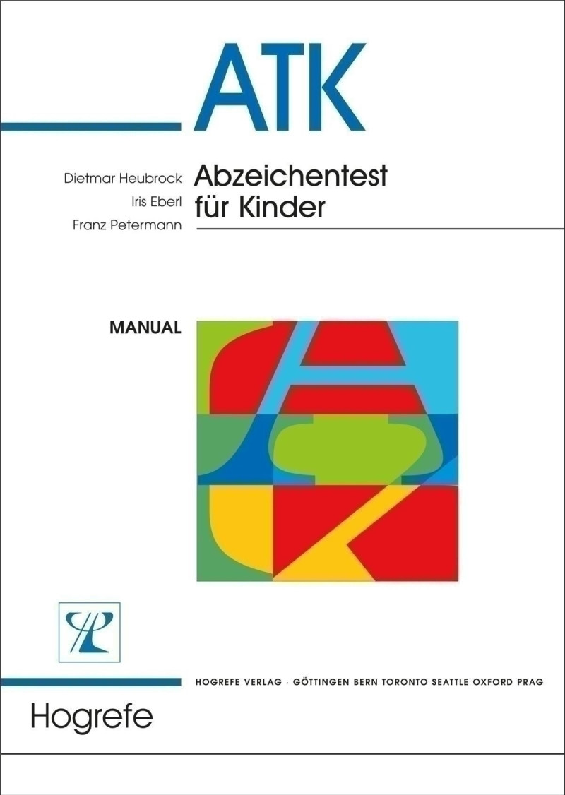 Test komplett bestehend aus: Manual, je 5 Testheften ATK 7, 8, 9/10, 11/12, Auswertungsfolien und Mappe