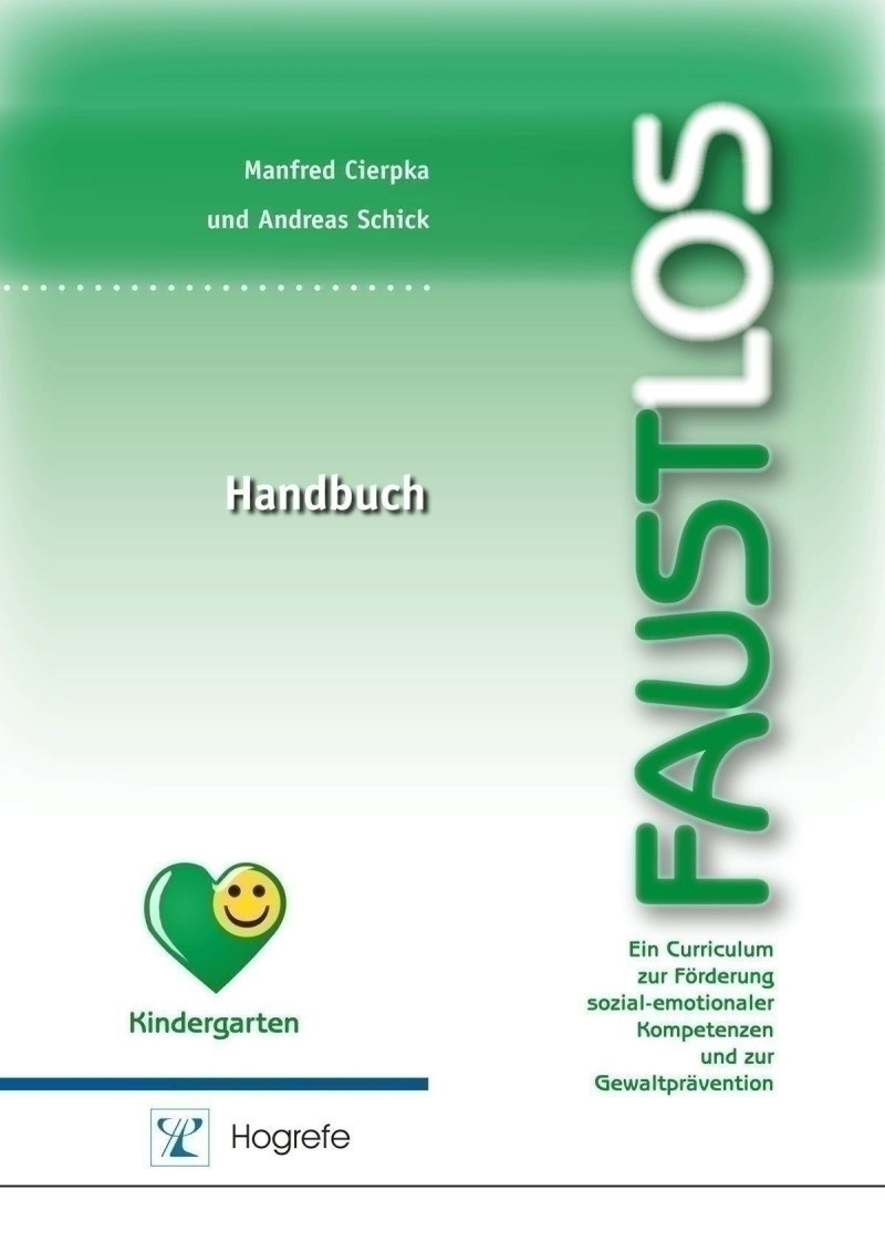 Curriculum komplett bestehend aus: Handbuch, Anweisungsheft, Bildkarten inkl. CD-ROM/Download-Link, Handpuppe Schnecke, Handpuppe Hund und Koffer.  Die Lieferung des FAUSTLOS Koffers kann nur an Absolventen einer Schulung durch das Heidelberger-Prävention