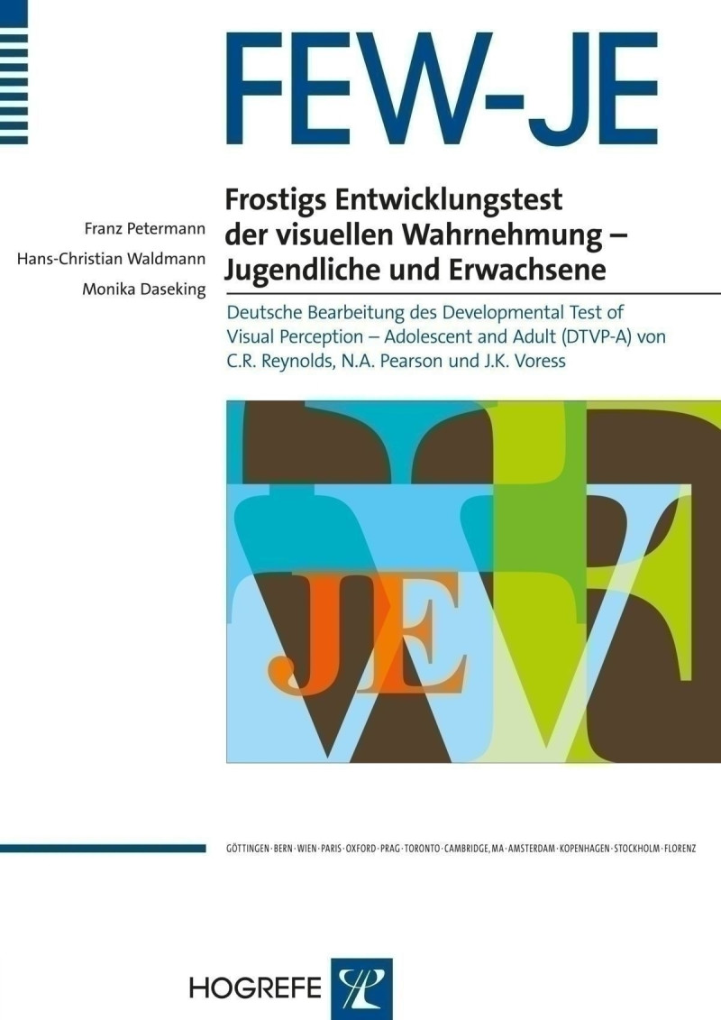 Test komplett bestehend aus: Manual, Bildvorlagen, 15 Arbeitsheften, 15 Protokollbogen „Sie-Form“ 15 Protokollbogen „Du-Form“ und Mappe