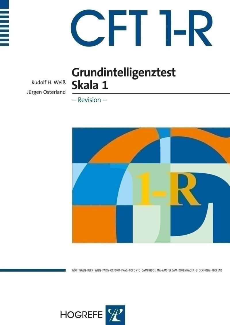 Test komplett bestehend aus: Manual, 5 Testheften, 10 Auswertungsbogen, 1 Instruktionsheft und Mappe