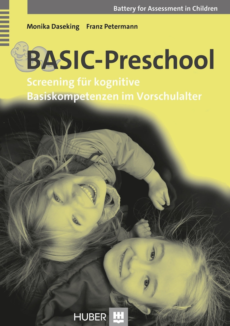 Test komplett bestehend aus: Manual, Stimulus-CD, Stimulusbuch mit Abdeckfolie, Abzählvorlage, Testbogen Durchstreichen, Auswerteschablone Durchstreichen, 10 Protokollbogen, Legefiguren, Quietschball, Buntstift und Box.