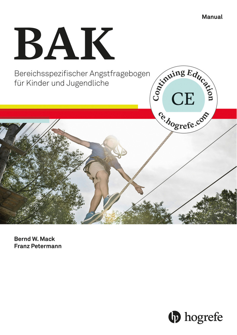 Test komplett bestehend aus Manual, 10 Fragebogen Kinder und Jugendliche (BAK-K), 10 Fragebogen Eltern (BAK-E), 20 Auswertebogen, Auswerteschablone (BAK-K und BAK-E) und Box