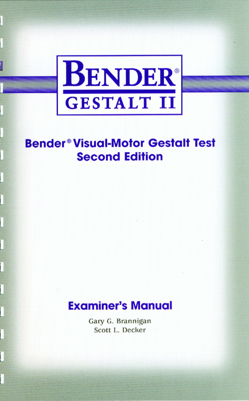 Bender - Gestalt II komplet