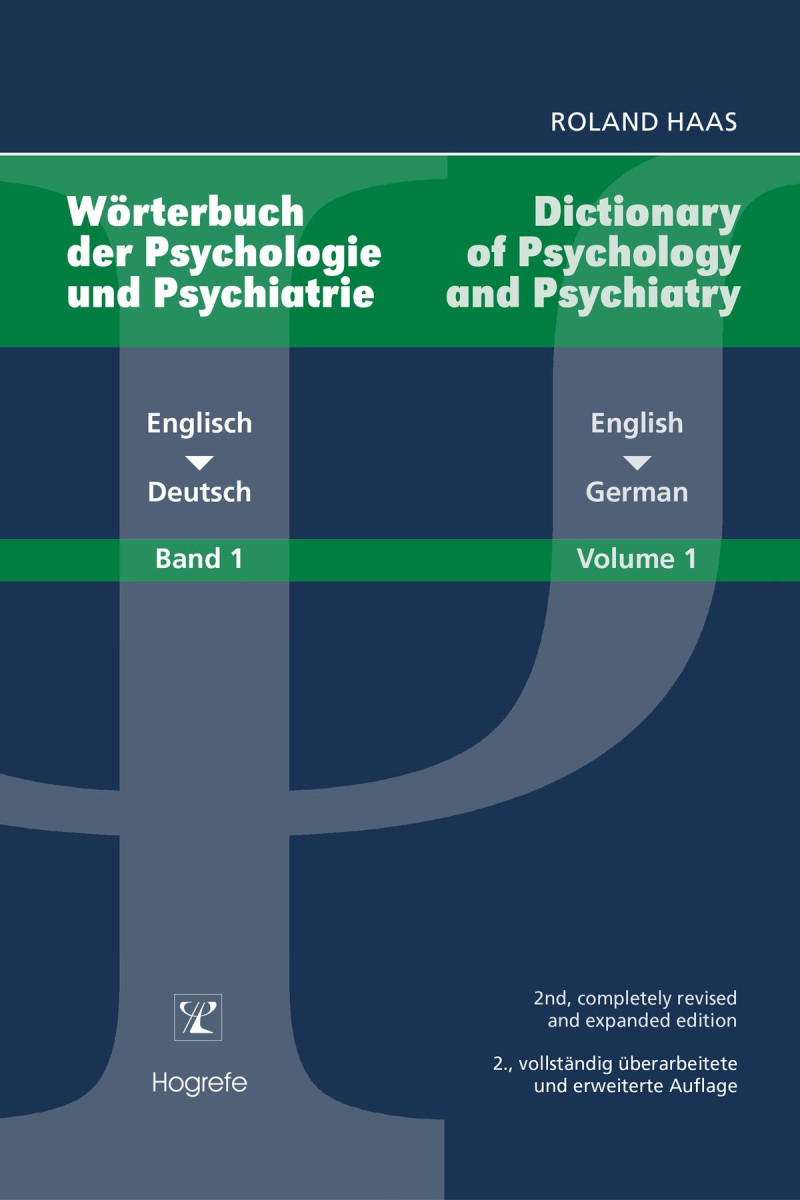 Wörterbuch der Psychologie und Psychiatrie - Dictionary of Psychology and Psychiatry