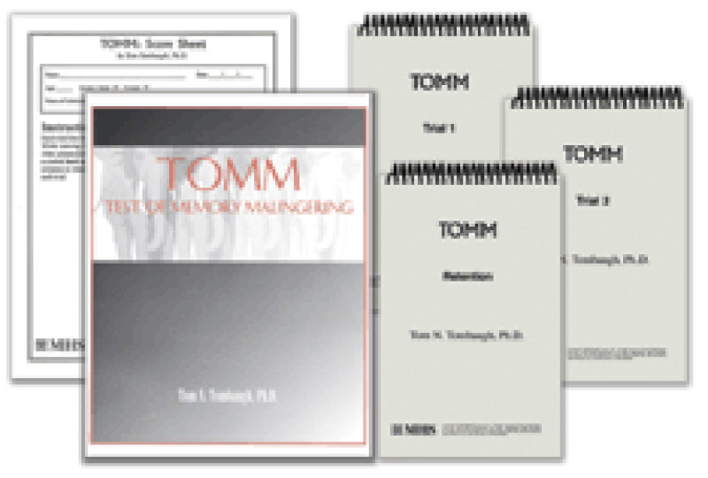 TOMM Complete kit (TOMM Manual, 1 set of Stimulus Booklets, 25 Recording Forms)