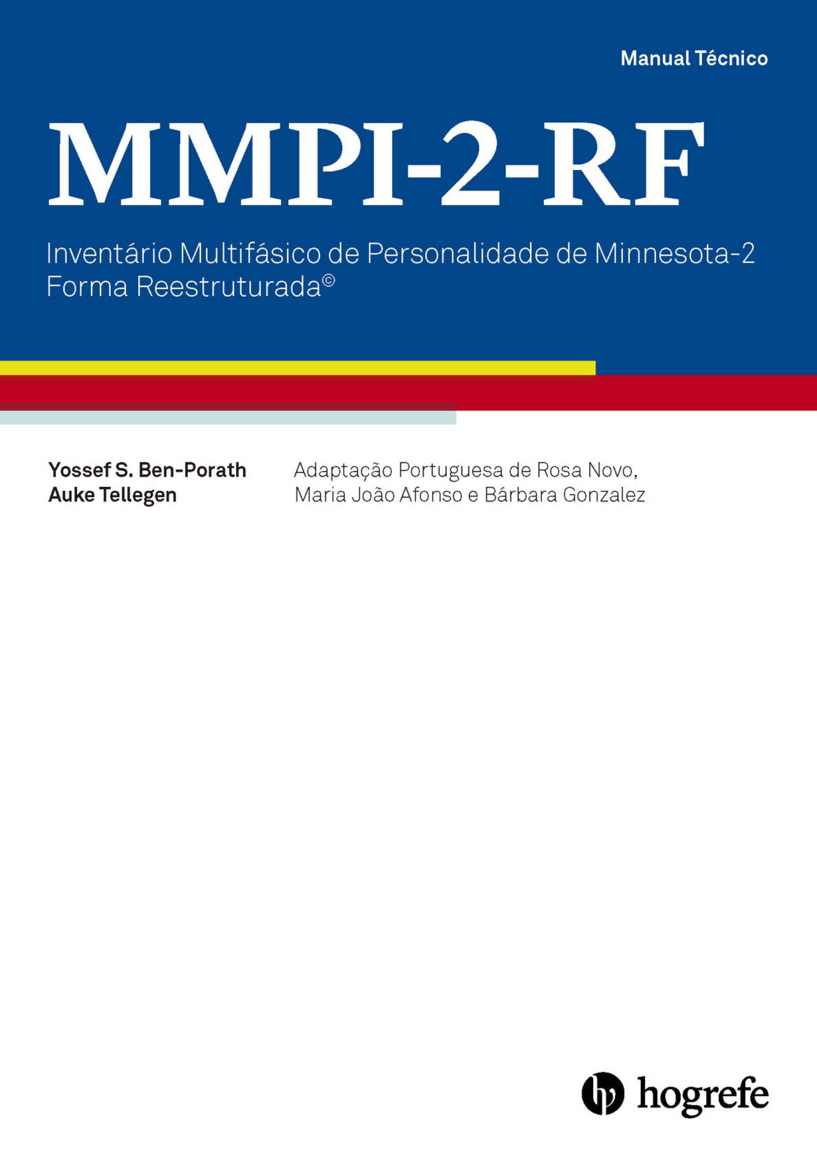 MMPI2RF Inventário Multifásico de Personalidade de Minnesota2