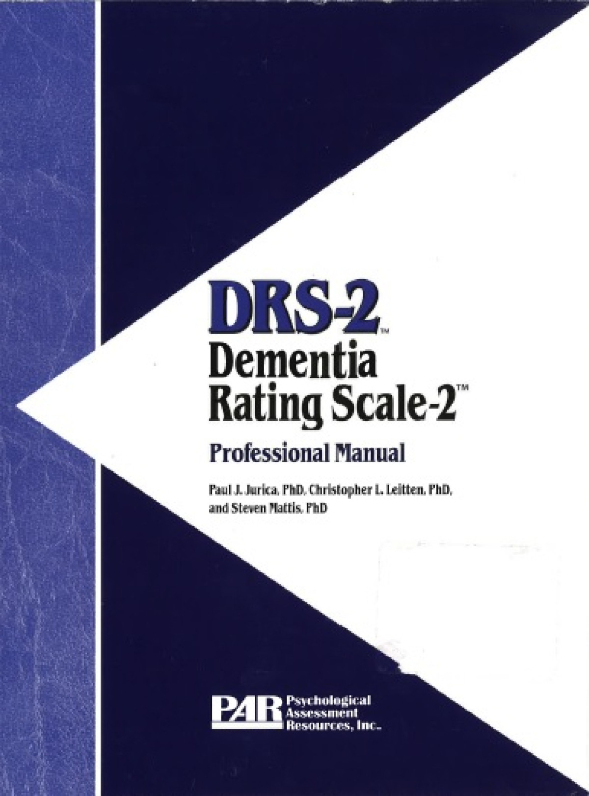DRS2 Dementia Rating Scale, Second Edition (DRS2) Hogrefe